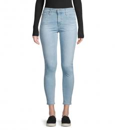 AG Adriano Goldschmied Light Blue High-Rise Skinny Ankle Jeans