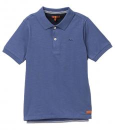 7 For All Mankind Boys Medium Indigo Slouchy Polo