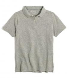 J.Crew Little Boys Heather Grey Pique Polo