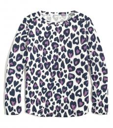 J.Crew Little Girls Ivory Glitter-Heart T-Shirt