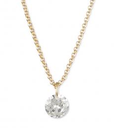 DKNY Gold Crystal Pendant Necklace