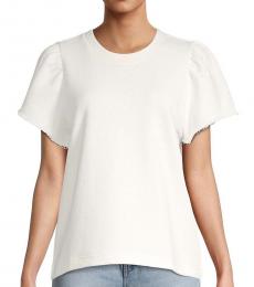 Rebecca Minkoff White Greta Short-Sleeve Sweatshirt