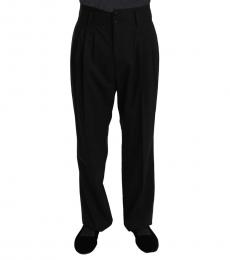 Dolce & Gabbana Black Formal Dress Wool Pants