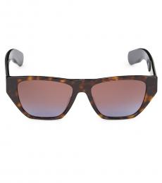Christian Dior Brown Rectangular Sunglasses