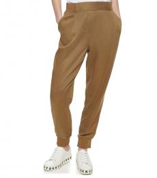 Brown Ankle Length Joggers