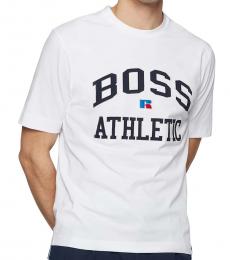 White Russell Athletic Relaxed-Fit T-Shirt