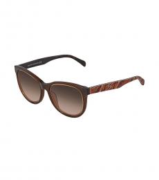 Emilio Pucci Brown Square Sunglasses