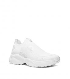 Michael Kors White Knit Trainer Sneakers