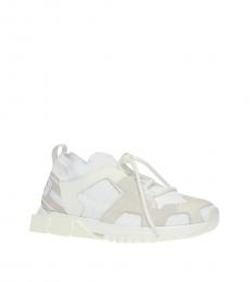 Dolce & Gabbana Beige Logo Low-Top Sneakers