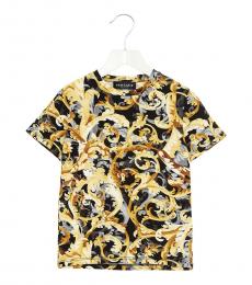 Young Versace Boys Multi Color Barocco T-Shirt