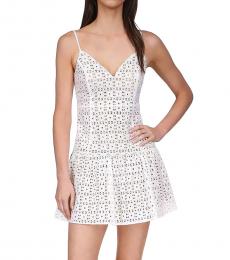 Michael Kors White Fit And Flare Dress