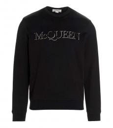 Alexander McQueen Black Dimention Logo Sweatshirt