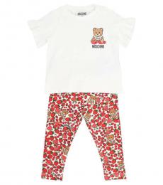 Moschino 2 Piece T-Shirt/Leggings Set (Baby Girls)