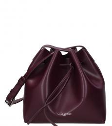 Lancaster Paris Violet Solid Medium Bucket Bag