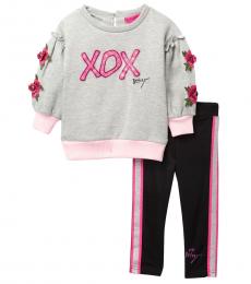 Betsey Johnson 2 Piece Top/Leggings Set (Baby Girls)