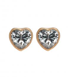 Kate Spade Rose Gold Heart Earrings