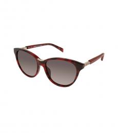 Balmain Tortoise Brown Modified Cat Eye Sunglasses