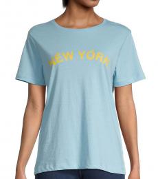 Rebecca Minkoff Sky Blue New York Delaney T-Shirt