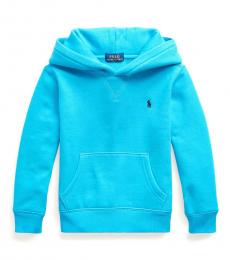 Ralph Lauren Little Boys Cove Blue Fleece Hoodie