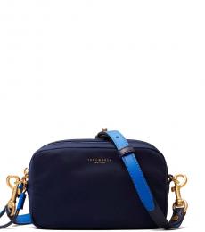 Tory Burch Navy Blue Perry Mini Crossbody Bag