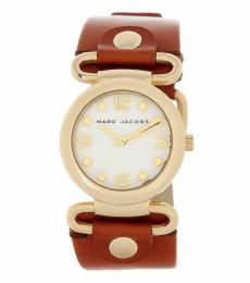 Brown Molly White Dial Watch