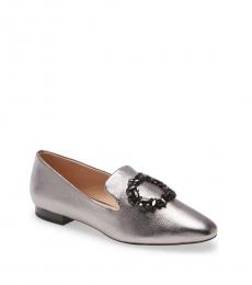 Silver Noor Crystal Loafers