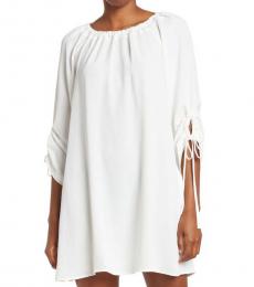 Calvin Klein White Off Shoulder Dress
