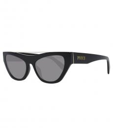 Emilio Pucci Black Grey Cat Eye Sunglasses