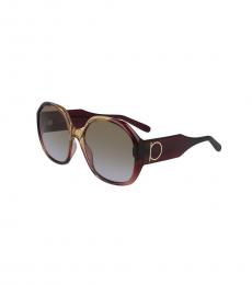 Cherry Gancio Geometric Sunglasses