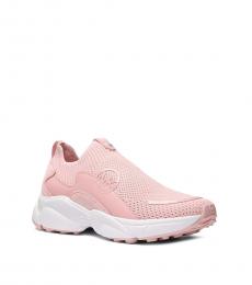 Michael Kors Pink Knit Trainer Sneakers