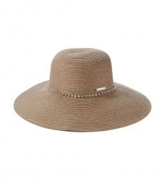 Vince Camuto Taupe Down Brim Hat