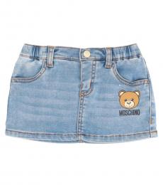 Moschino Baby Girls Denim Miniskirt