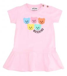 Moschino Baby Girls Pink Teddy Dress