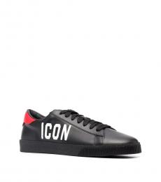 Black Icon Low Top Sneakers