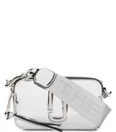 Marc Jacobs Silver Mirrored Snapshot Small Crossbody Bag