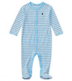 Ralph Lauren Baby Boys Suffield Blue Footed Coverall