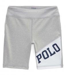 Little Girls Andover Logo Stretch Shorts