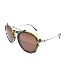 Giorgio Armani Metal Tortoise Sunglasses