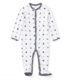 Ralph Lauren Baby Boys White Polo Bear Coverall