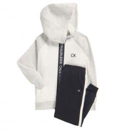 Calvin Klein 2 Piece Hoodie/Joggers Set (Little Boys)