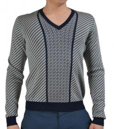 Navy Blue -Neck Sweater