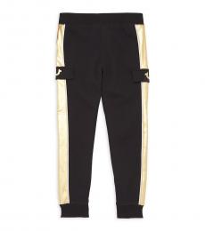 True Religion Little Boys Black Metallic Racing Stripe Joggers