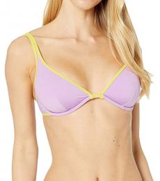Kate Spade Candied Lilac Bralette Underwire Bikini Top