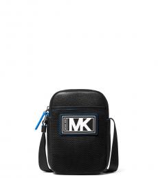 Michael Kors Black/Neon Blue Cooper Smartphone Mini Crossbody