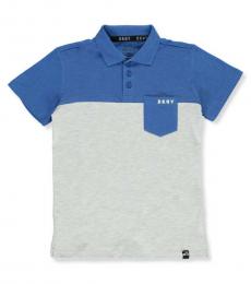 DKNY Little Boys Electric Color Block Pique Polo
