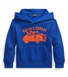 Ralph Lauren Little Boys Heritage Royal Garage Hoodie