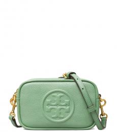 Tory Burch Green Perry Bombe Mini Crossbody Bag