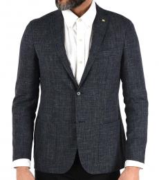 Navy Blue  Side Vents 2-Button Right Suit