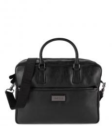 Mario Valentino Black Adam Large Briefcase Bag