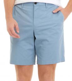 Michael Kors Light Blue Washed Cotton Shorts